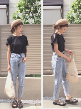 「アイテム（ピアス（両耳用））」を使った、syk***さん（レディース・158cm・30代）の夏コーディネート