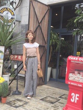 「アイテム（ピアス（両耳用））」を使った、syk***さん（レディース・158cm・30代）の夏コーディネート