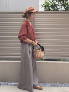 「アイテム（ピアス（両耳用））」を使った、syk***さん（レディース・158cm・30代）の秋コーディネート