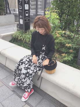 「アイテム（ピアス（両耳用））」を使った、syk***さん（レディース・158cm・30代）の秋コーディネート