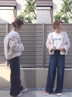 「アイテム（ピアス（両耳用））」を使った、syk***さん（レディース・158cm・30代）の冬コーディネート