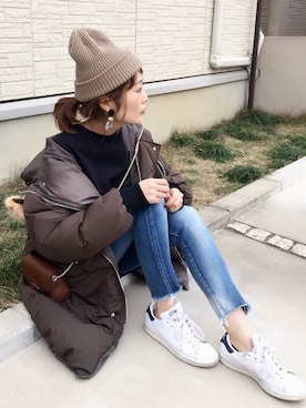 「アイテム（ピアス（両耳用））」を使った、syk***さん（レディース・158cm・30代）の冬コーディネート