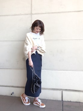 「アイテム（ピアス（両耳用））」を使った、syk***さん（レディース・158cm・30代）の春コーディネート