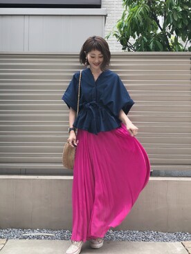 「アイテム（ピアス（両耳用））」を使った、syk***さん（レディース・158cm・30代）の春コーディネート