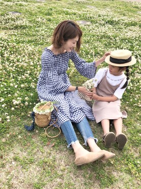 「HIAND（ハイアンド）のアイテム」を使った、syk***さん（レディース・158cm）の春コーディネート