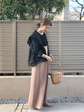 「amel（エイメル）のアイテム（トップス）」を使った、syk***さん（レディース・158cm）の春コーディネート