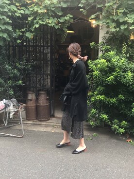 iKumi使用「MOUSSY（SQUARE MULE SANDALS）」的時尚穿搭