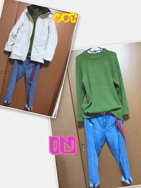 「ボーイフレンドデニム」｜「アイテム（ジャケット/アウター）」を使った、YUN-babyさん（レディース・152cm）の春コーディネート