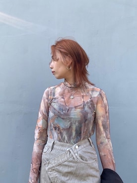 「iRENE（アイレネ）のアイテム（パンツ）」を使った、光希さん（レディース・160cm）の夏コーディネート