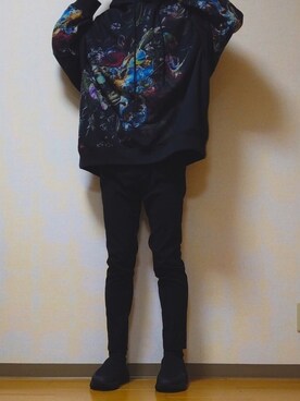 「HUGO（ヒューゴ）のアイテム」を使った、setgnuさん（メンズ・174cm）の冬コーディネート