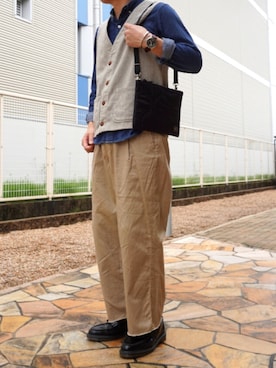 「JOURNAL STANDARD（ジャーナルスタンダード）のアイテム（アクセサリー）」を使った、HEROさん（メンズ・170cm）の春コーディネート