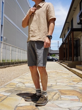 「JOURNAL STANDARD（ジャーナルスタンダード）のアイテム（アクセサリー）」を使った、HEROさん（メンズ・170cm）の夏コーディネート