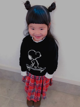 ni-naさん（キッズ・100cm）の冬コーディネート