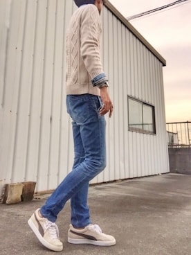 「ドラフトリーバイス」｜「アイテム（腕時計）」を使った、吉野 綾佑さん（メンズ・182cm）の冬コーディネート