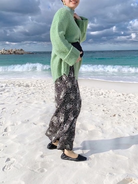 「シャーベットカラー」｜「アイテム（ジャケット/アウター）」を使った、るうさん（レディース・157cm）の冬コーディネート