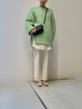 「シャーベットカラー」｜るうさん（レディース・157cm）の冬コーディネート