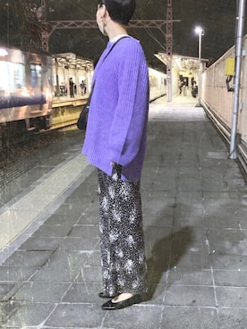 「シャーベットカラー」｜るうさん（レディース・157cm）の秋コーディネート