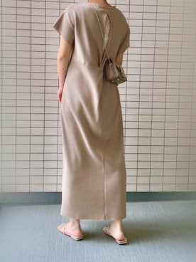 「FURLA（フルラ）のメトロポリスミニショルダーバッグ（ショルダーバッグ）」を使った、るうさん（レディース・157cm）の春コーディネート