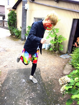 「アイテム（スリッポン、その他）」を使った、coro助さん（メンズ・178cm）の夏コーディネート