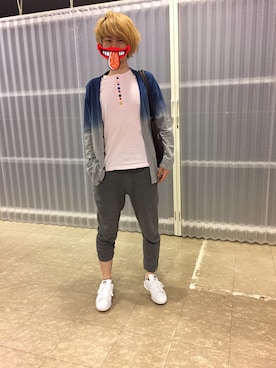 「Right-on（ライトオン）のアイテム（カーディガン/ボレロ）」を使った、coro助さん（メンズ・178cm）の秋コーディネート