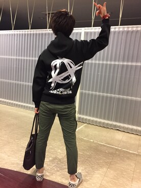 「アイテム（スリッポン、その他）」を使った、coro助さん（メンズ・178cm）の秋コーディネート