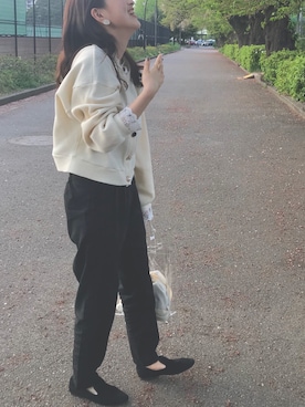 「Coquette（コケット）のアイテム」を使った、はんみさん（レディース・157cm）の春コーディネート