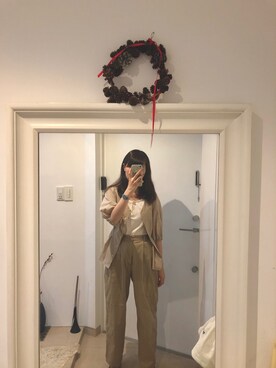 「AS KNOW AS」｜「アイテム（パンツ）」を使った、みたんさん（レディース・157cm）の夏コーディネート