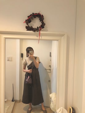 「w closet」｜「アイテム（スリッポン）」を使った、みたんさん（レディース・157cm）の秋コーディネート