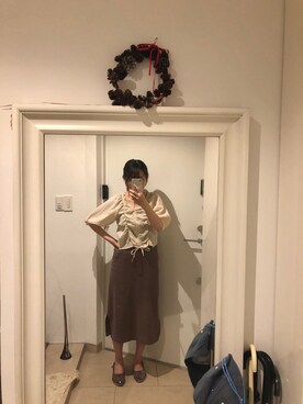 「w closet」｜「アイテム（スリッポン）」を使った、みたんさん（レディース・157cm）の夏コーディネート