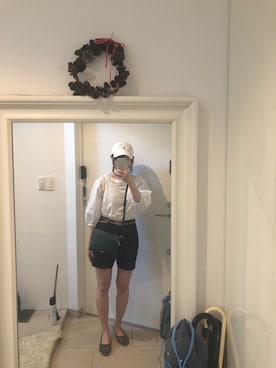「Polo Ralph Lauren」｜「アイテム（スリッポン）」を使った、みたんさん（レディース・157cm）の春コーディネート