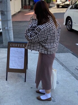 「THE STRAND（ストランド）のアイテム」を使った、はんみさん（レディース・157cm）の秋コーディネート