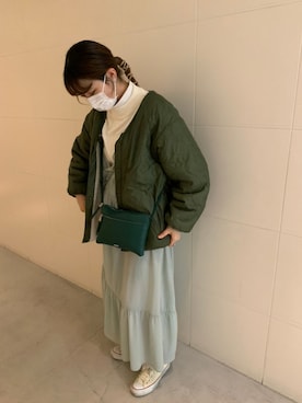 「w closet」｜「アイテム（ブルゾン）」を使った、みたんさん（レディース・157cm）の冬コーディネート
