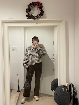 はんみさん（レディース・157cm）の冬コーディネート