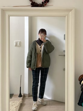 「w closet」｜「アイテム（ブルゾン）」を使った、みたんさん（レディース・157cm）の冬コーディネート