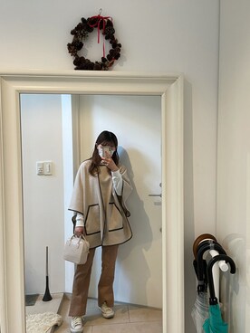 「w closet」｜「アイテム（その他アウター）」を使った、みたんさん（レディース・157cm）の春コーディネート