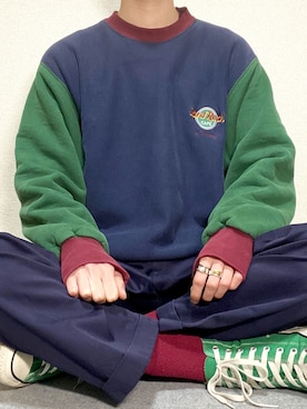 「Lands' End（ランズエンド）のアイテム（パンツ）」を使った、r_auruさん（メンズ・173cm）の冬コーディネート
