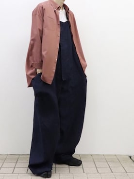 「no brand（ノーブランド）のアイテム（サロペット/オーバーオール）」を使った、O V E Rさん（メンズ・167cm）の夏コーディネート