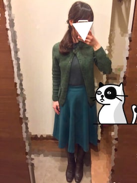 「Lui Chantant（ルイシャンタン）のアイテム」を使った、yuzucoさん（レディース・155cm）の冬コーディネート