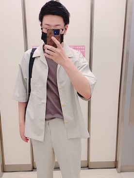 「GUコーデ」｜「アイテム（セットアップ）」を使った、shotaさん（メンズ・168cm）の夏コーディネート