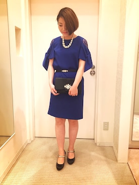 「INTERPLANET（インタープラネット）のアイテム（ワンピース/ドレス）」を使った、あいさん（レディース・162cm）の春コーディネート