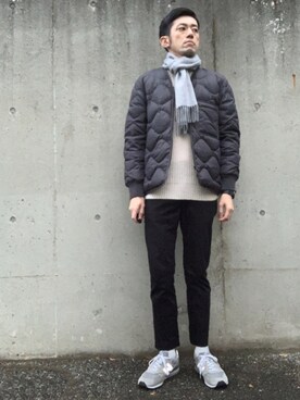 Sc Glr カシミヤ マフラーを使ったメンズ人気ファッションコーディネート Wear