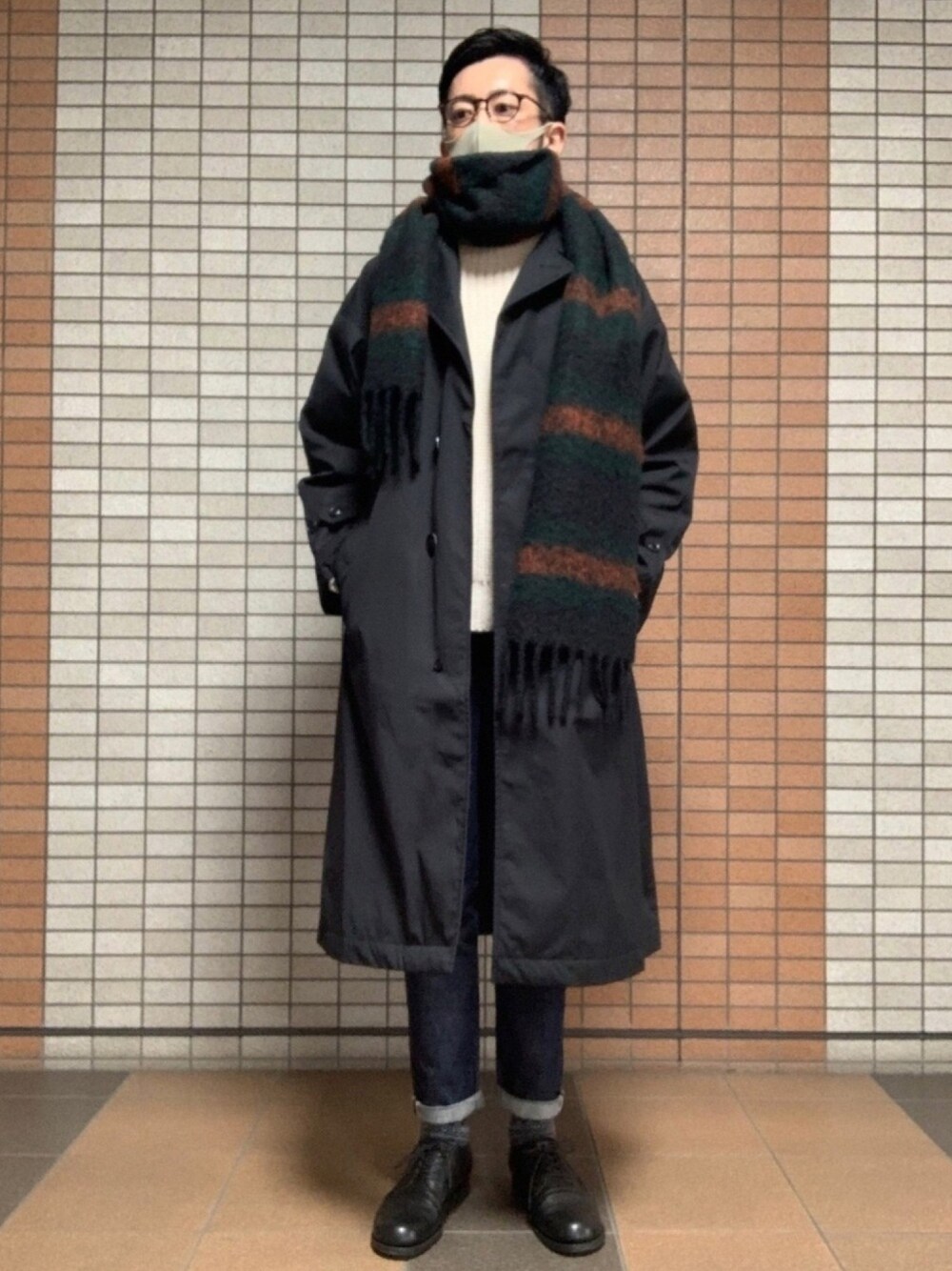 nn|THE NORTH FACE PURPLE LABELのステンカラーコートを使った