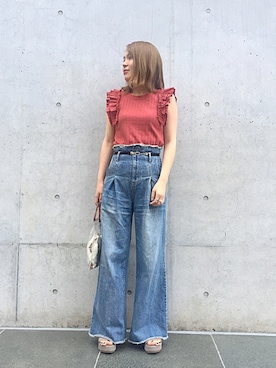 わたなべちひろさん（レディース・157cm）の夏コーディネート