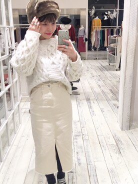 わたなべちひろさん（レディース・157cm）の冬コーディネート