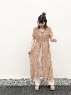 わたなべちひろさん（レディース・157cm）の夏コーディネート
