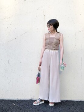 わたなべちひろさん（レディース・157cm）の夏コーディネート