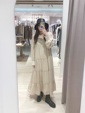 Mystic ミスティック の シアーストライプティアードワンピース ワンピース Wear