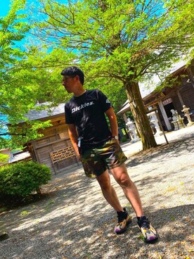 「sunski（サンスキ）のアイテム」を使った、エイジさん（メンズ・170cm）の夏コーディネート