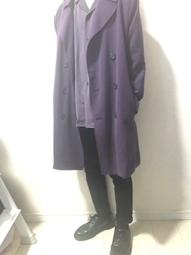 「Dr. Martens（ドクターマーチン）のアイテム（モカシン/デッキシューズ）」を使った、やすさん（メンズ・158cm）の秋コーディネート