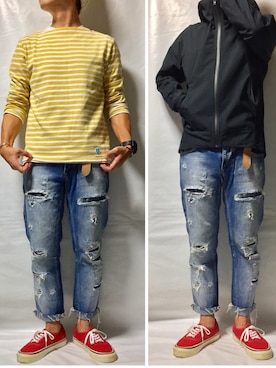 「orcival」｜「アイテム（マウンテンパーカー）」を使った、KADOさん（メンズ・163cm）の秋コーディネート